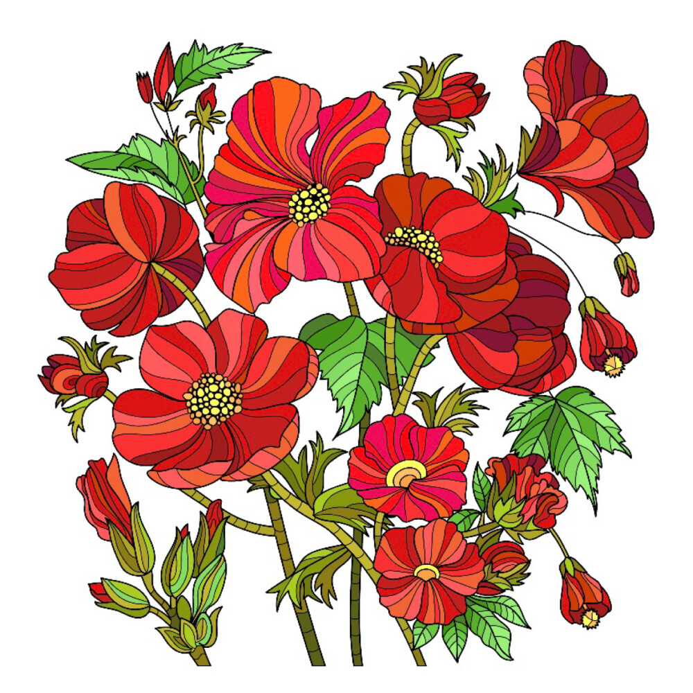 双重艺术 填色画与盆景种植的创意融合