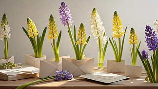 兰室幽香 极简书桌上的情人节盆景与花卉摄影美学