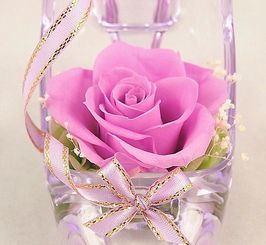 紫色玫瑰水晶鞋 进口保鲜花玫瑰与花艺工艺品选购指南