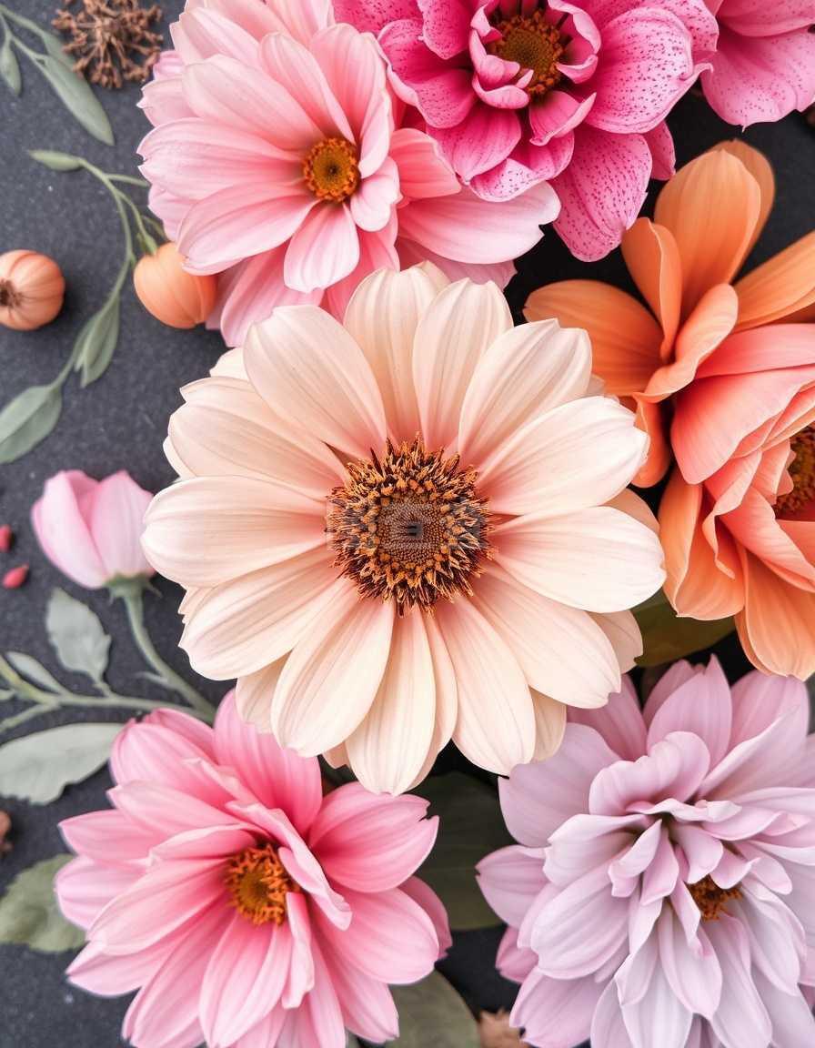 花卉背景下的盆景种植艺术